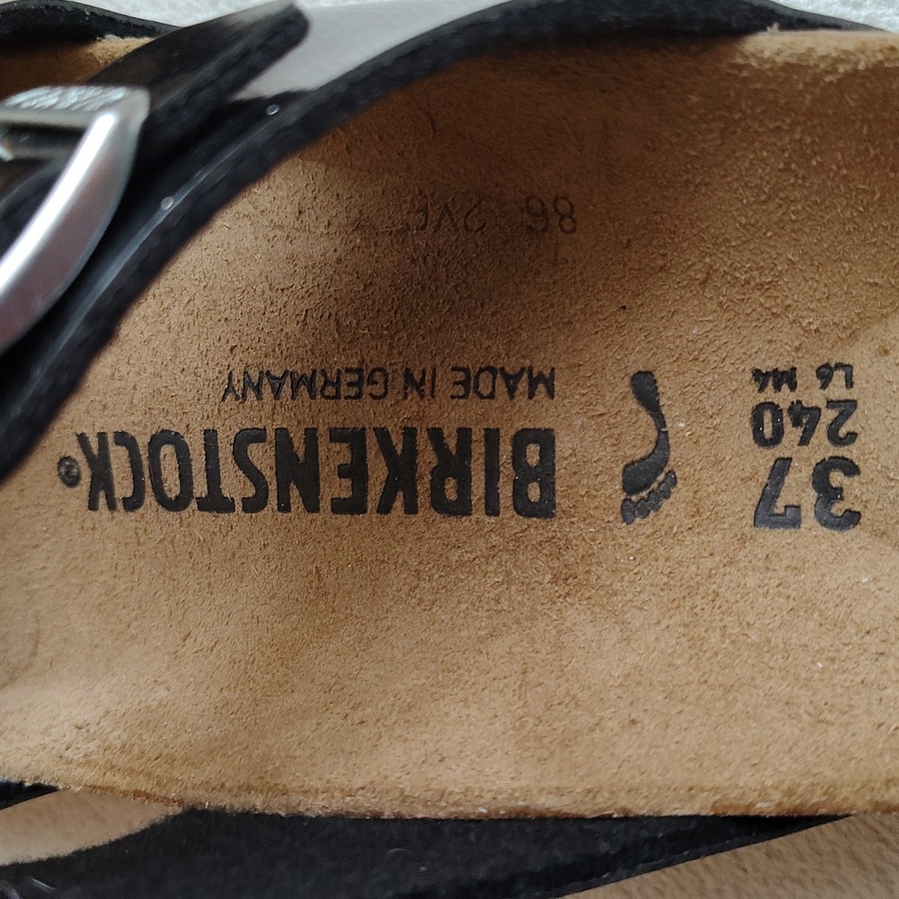NEW Birkenstock Sidney Glitter Speckled Double-Buckle Slide Sandals. S 6-6.5 - Picture 9 of 14